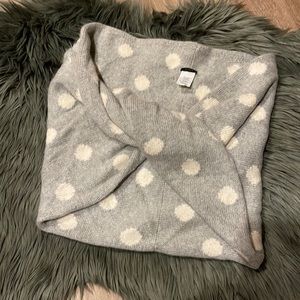 J Crew Infinity Polka Dot Wrap Scarf